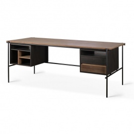 bureau-oscar-teck-200x90-2-tiroirs-ethnicraft